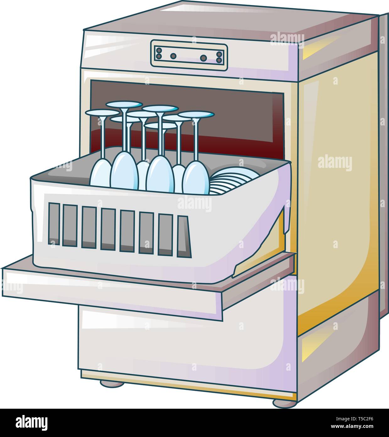 Lavaplatos, icono de estilo de dibujos animados Imagen Vector de stock -  Alamy