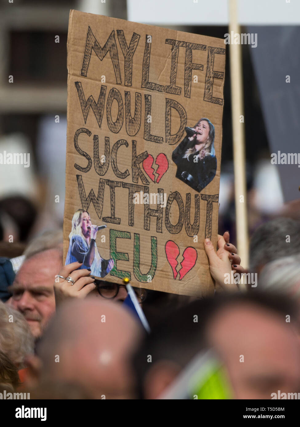 Poner a la gente rally en la Plaza del Parlamento ve a cientos de miles de personas marchan a través de Londres exigiendo una última palabra sobre Brexit Featuring: Atmósfera, ver dónde: Londres, Reino Unido cuando: 23 Mar 2019 Crédito: Wheatley/WENN Foto de stock