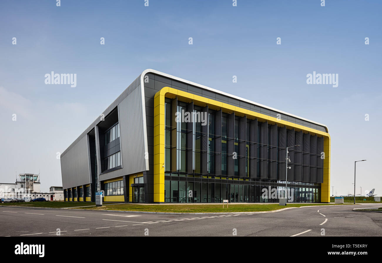Integración aeroespacial edificio del Centro de Investigación en la Universidad de Cranfield en Bedforshire Foto de stock