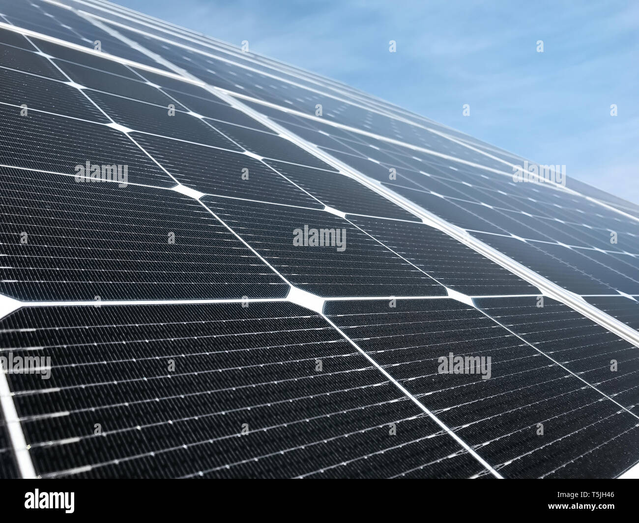 Panel de energía solar Foto de stock