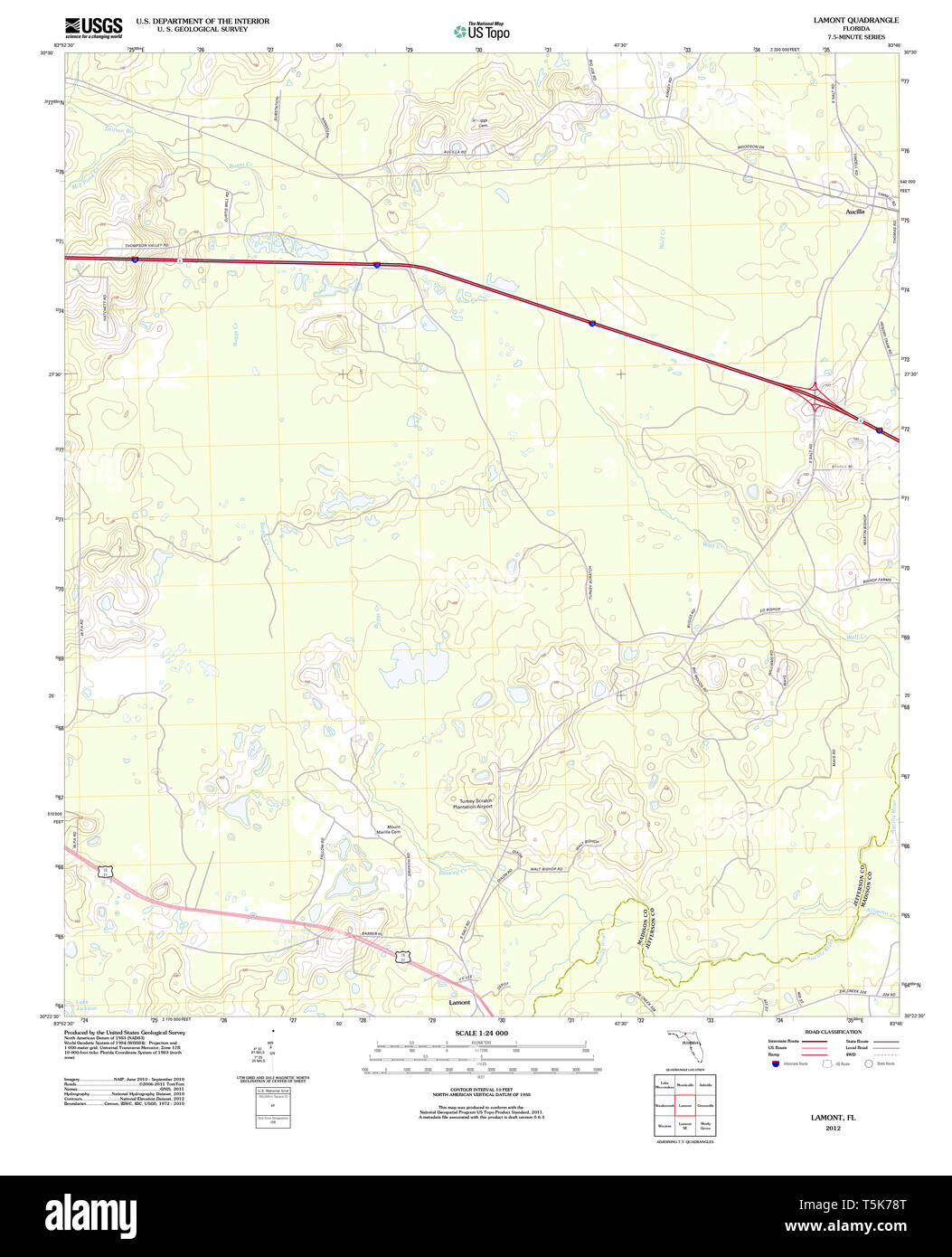 Mapa de lamont florida fotografías e imágenes de alta resolución Alamy