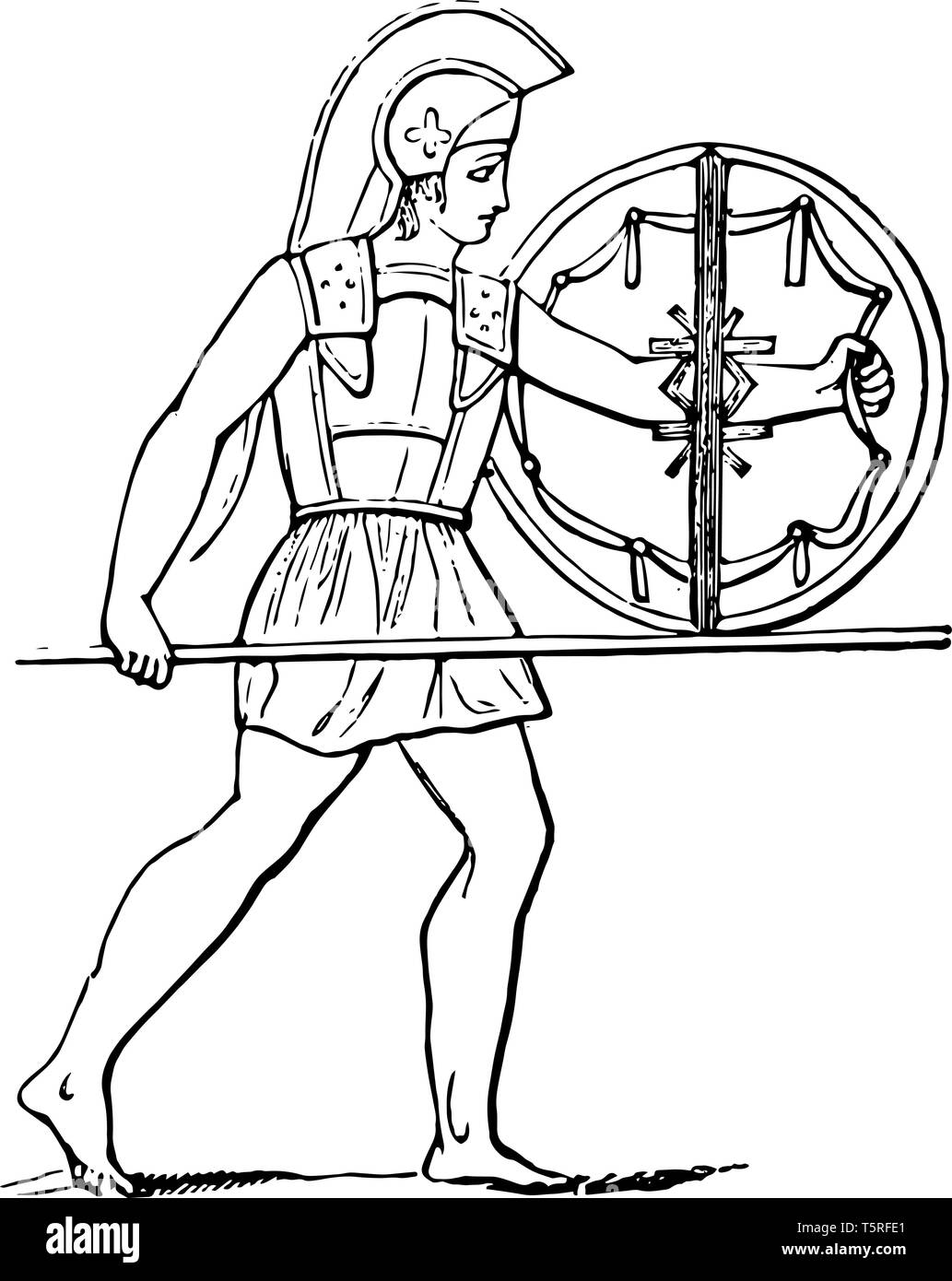 Soldados griegos antiguos Imágenes vectoriales de stock - Alamy