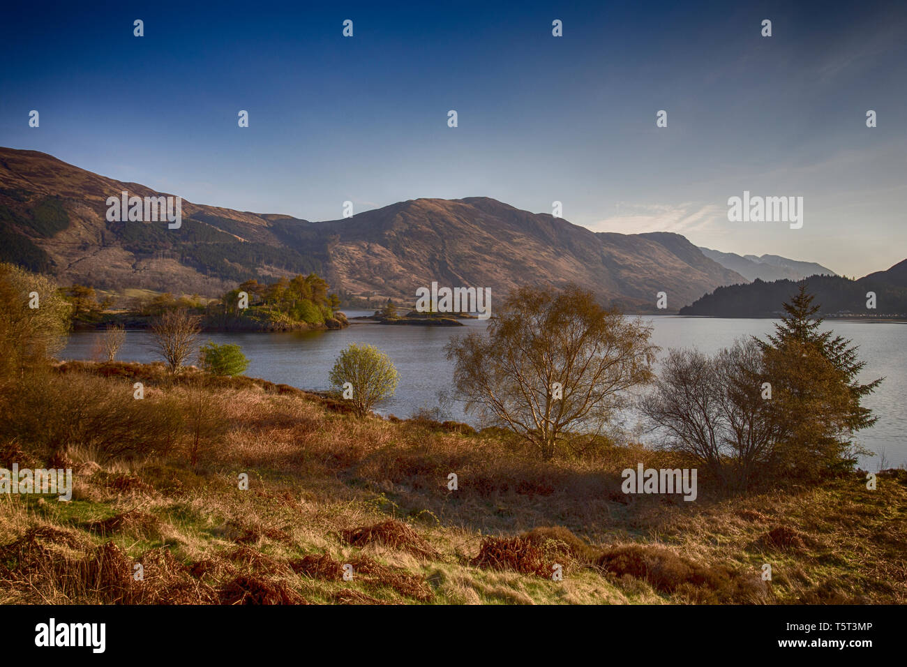 Islas de Glen Coe Foto de stock