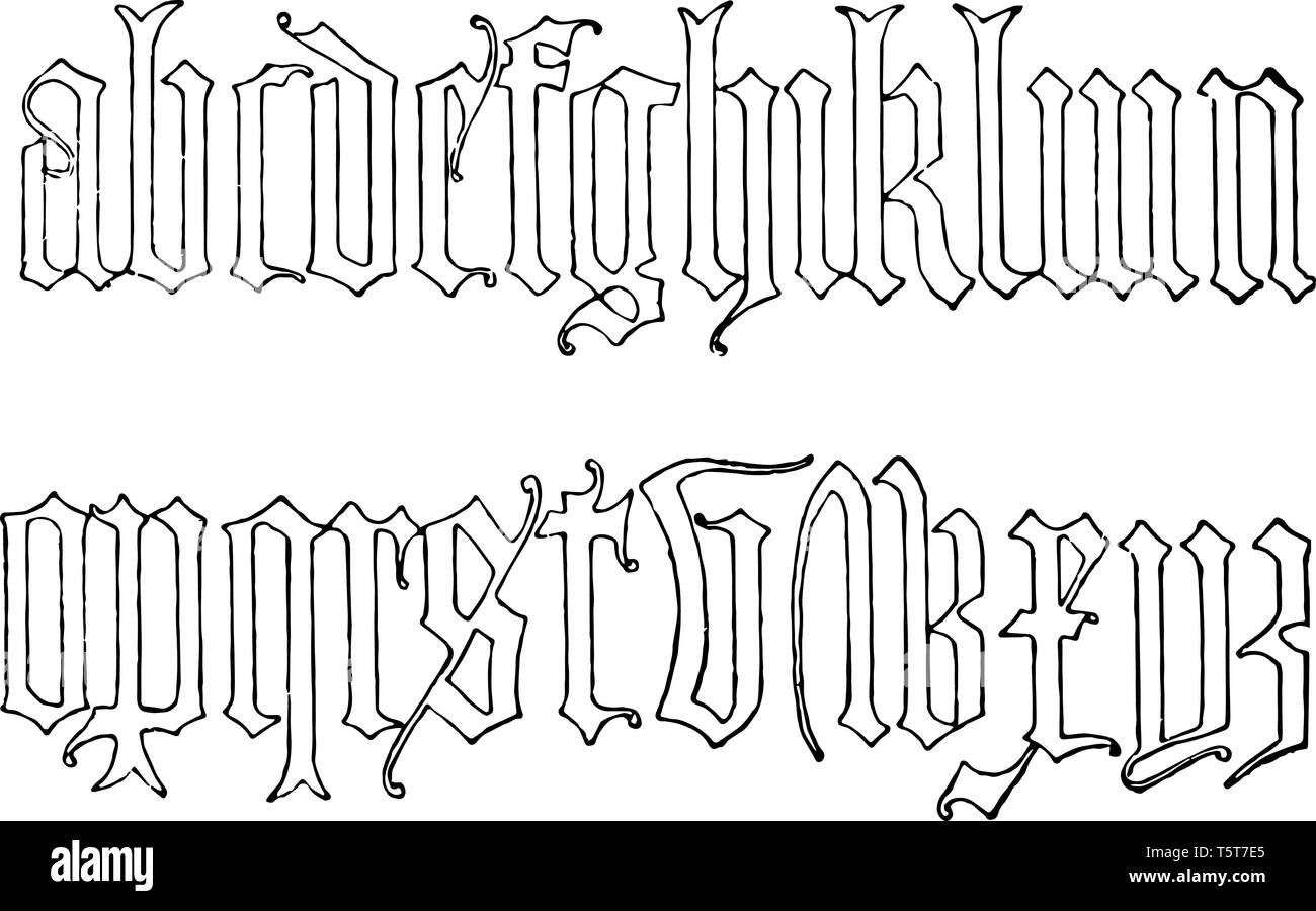 Minúsculas letras en inglés antiguo de la tumba de Richard II, línea