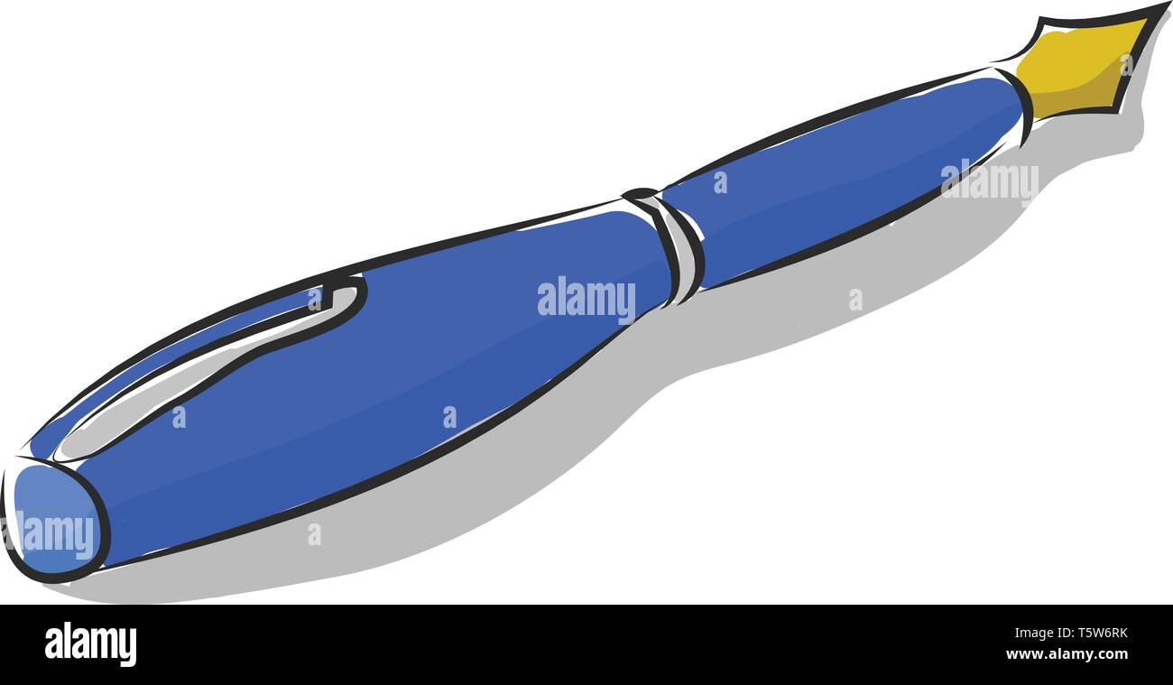 Pluma estilografica dibujo online