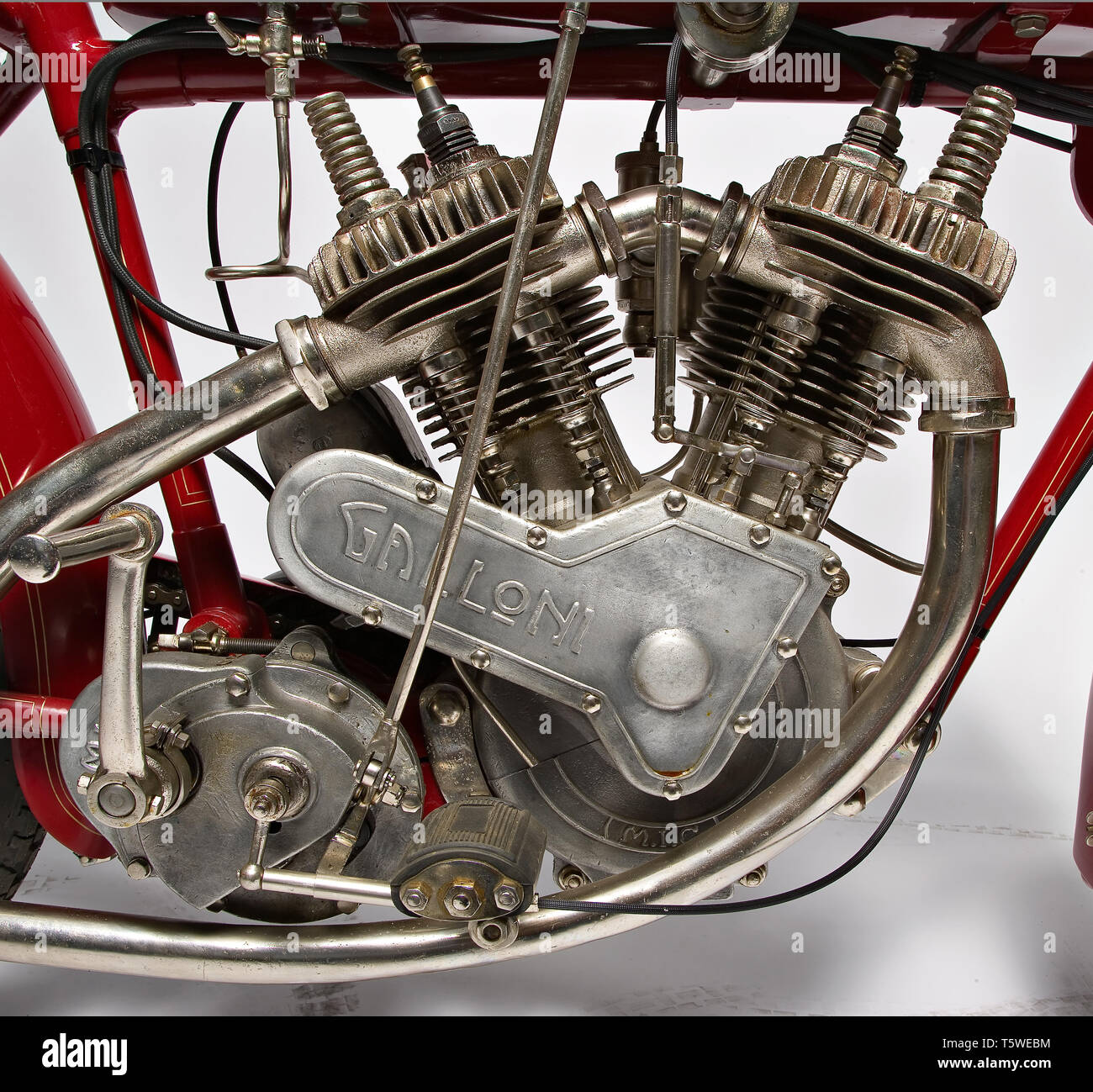 Moto d'Epoca Galloni 750 SS. Motore. Fabbrica: MG - Moto Galloni modello: 750 SS fabbricata en: Italia - Borgomanero anno di costruzione: Foto de stock