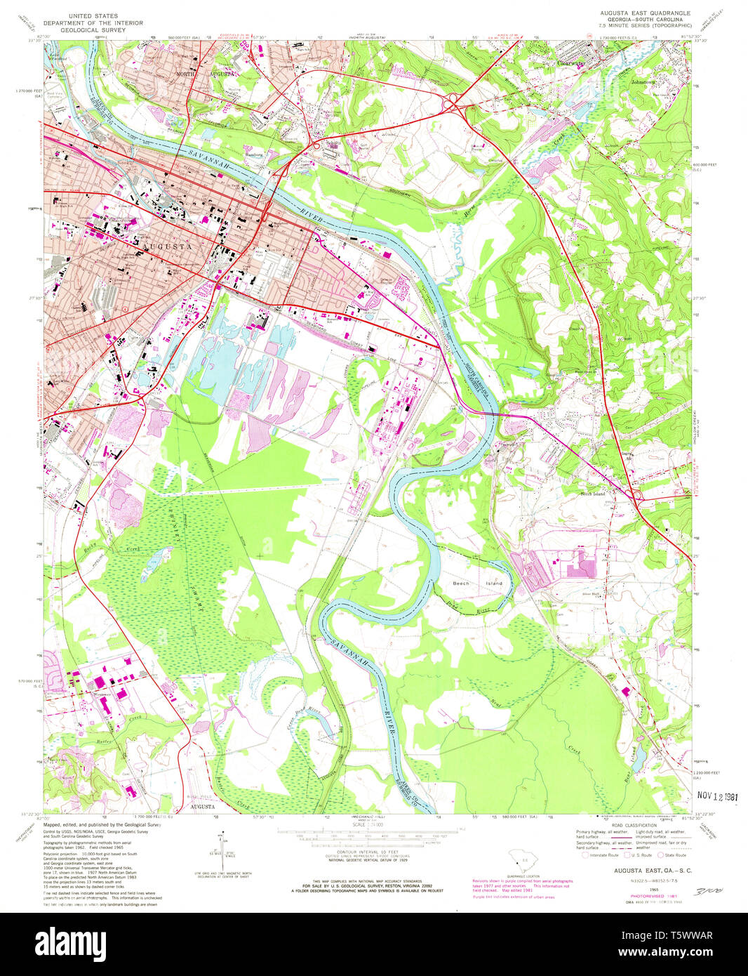 Mapa de augusta Imágenes recortadas de stock Alamy