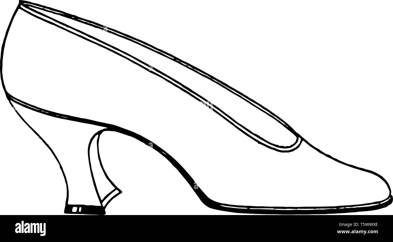 Zapatillas de tacón alto Imágenes vectoriales de stock - Alamy