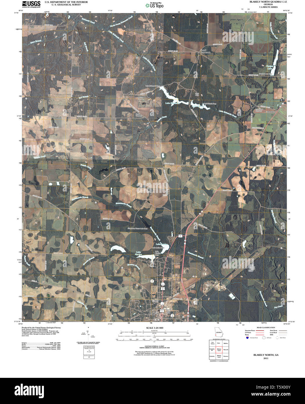 Mapa de blakely fotografías e imágenes de alta resolución Alamy