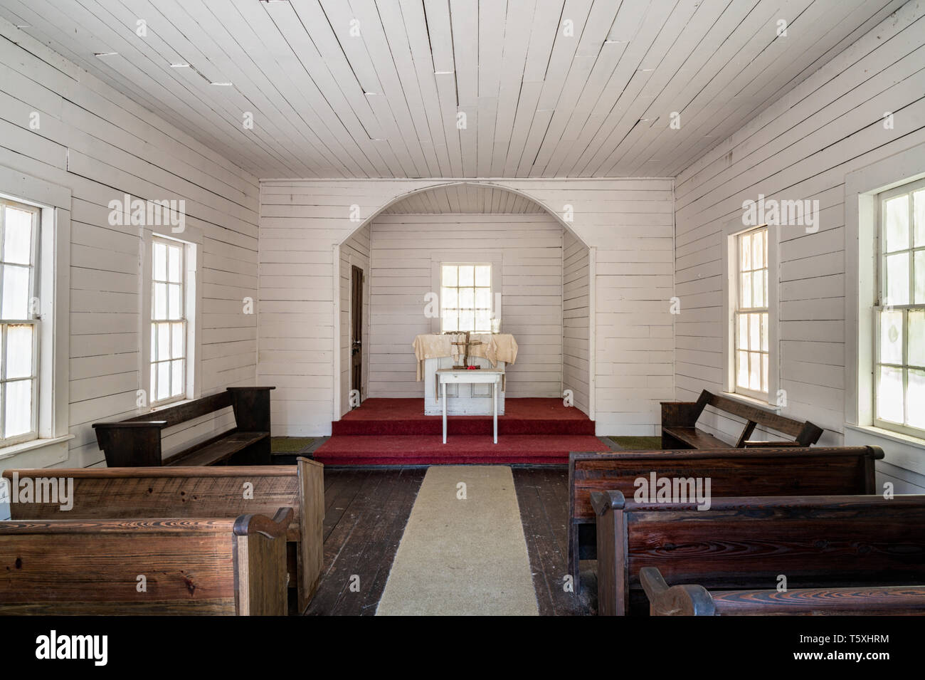 Primera Iglesia Bautista de África, Cumberland Island, Georgia Foto de stock