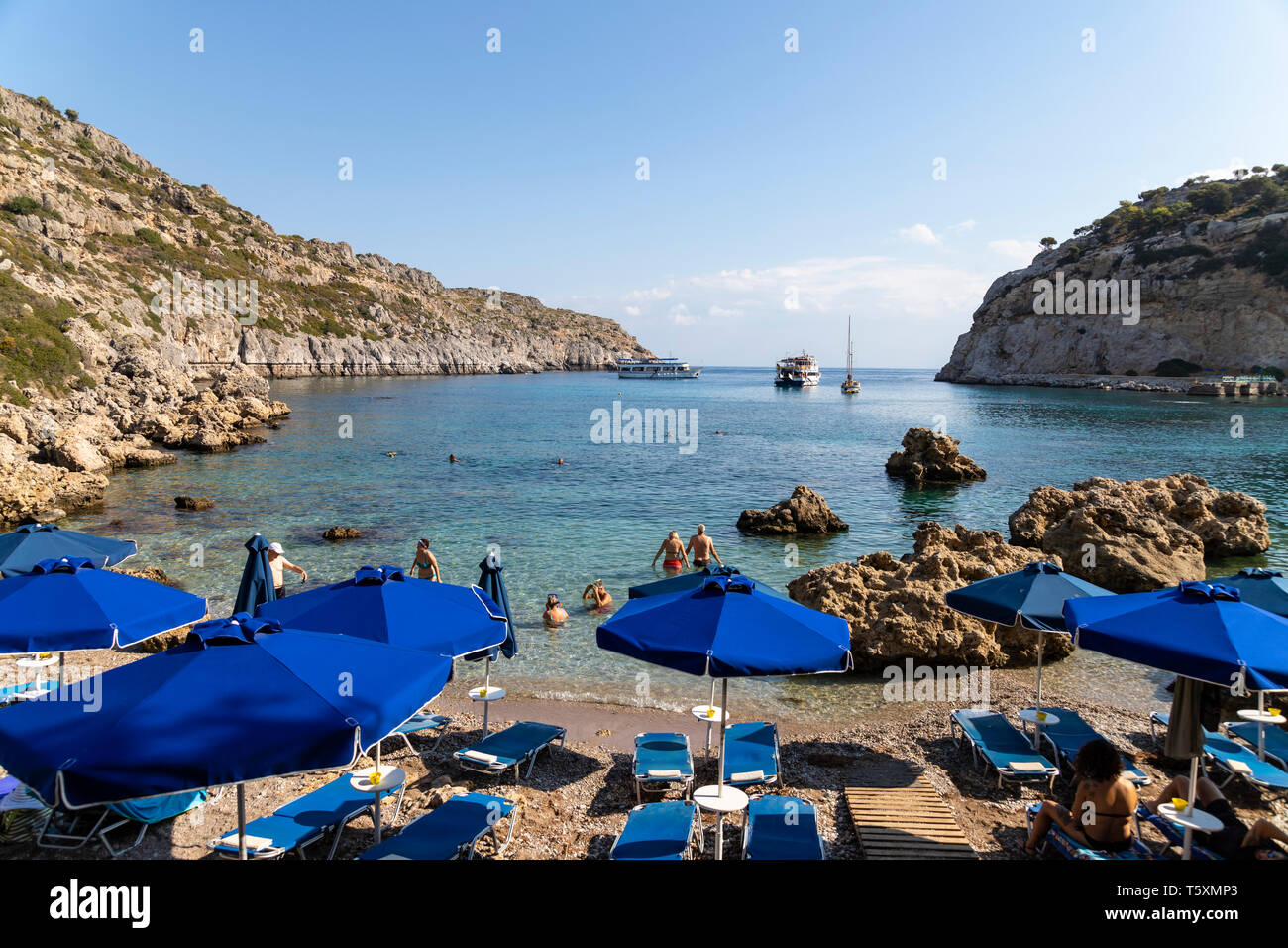 Grecia, Rodas, Anthony Quinn Bay Foto de stock