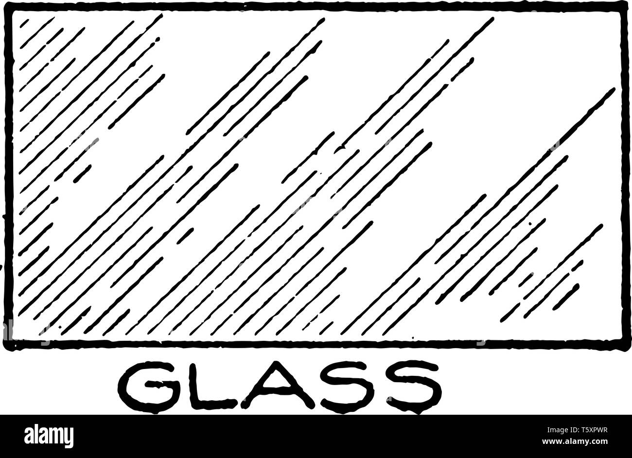 Dibujo mecánico rayado de vidrio convencional es cruz, diferentes y  distintos modos de representación, gran ventaja de incubar y sombreado  Imagen Vector de stock - Alamy