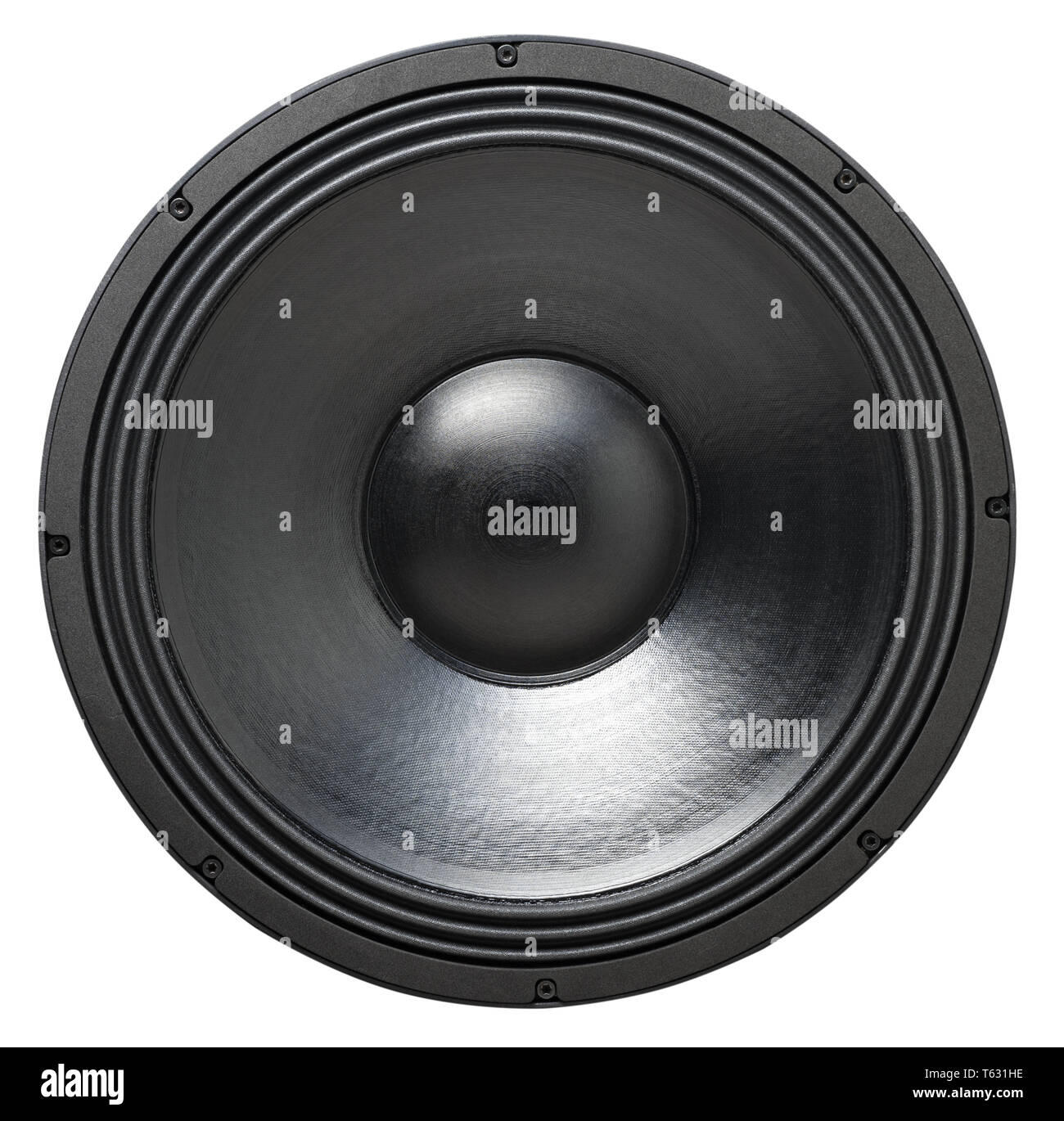 Altavoz subwoofer profesional de 18 pulgadas, sobre fondo blanco, aislado  Fotografía de stock - Alamy