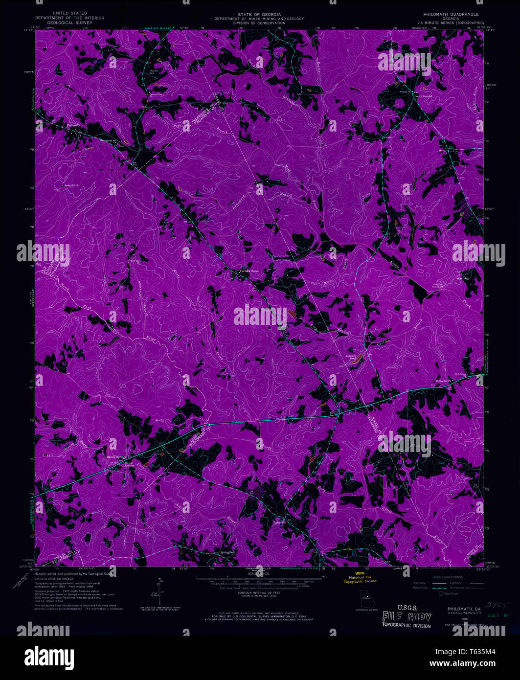 Mapa de philomath fotografías e imágenes de alta resolución Alamy