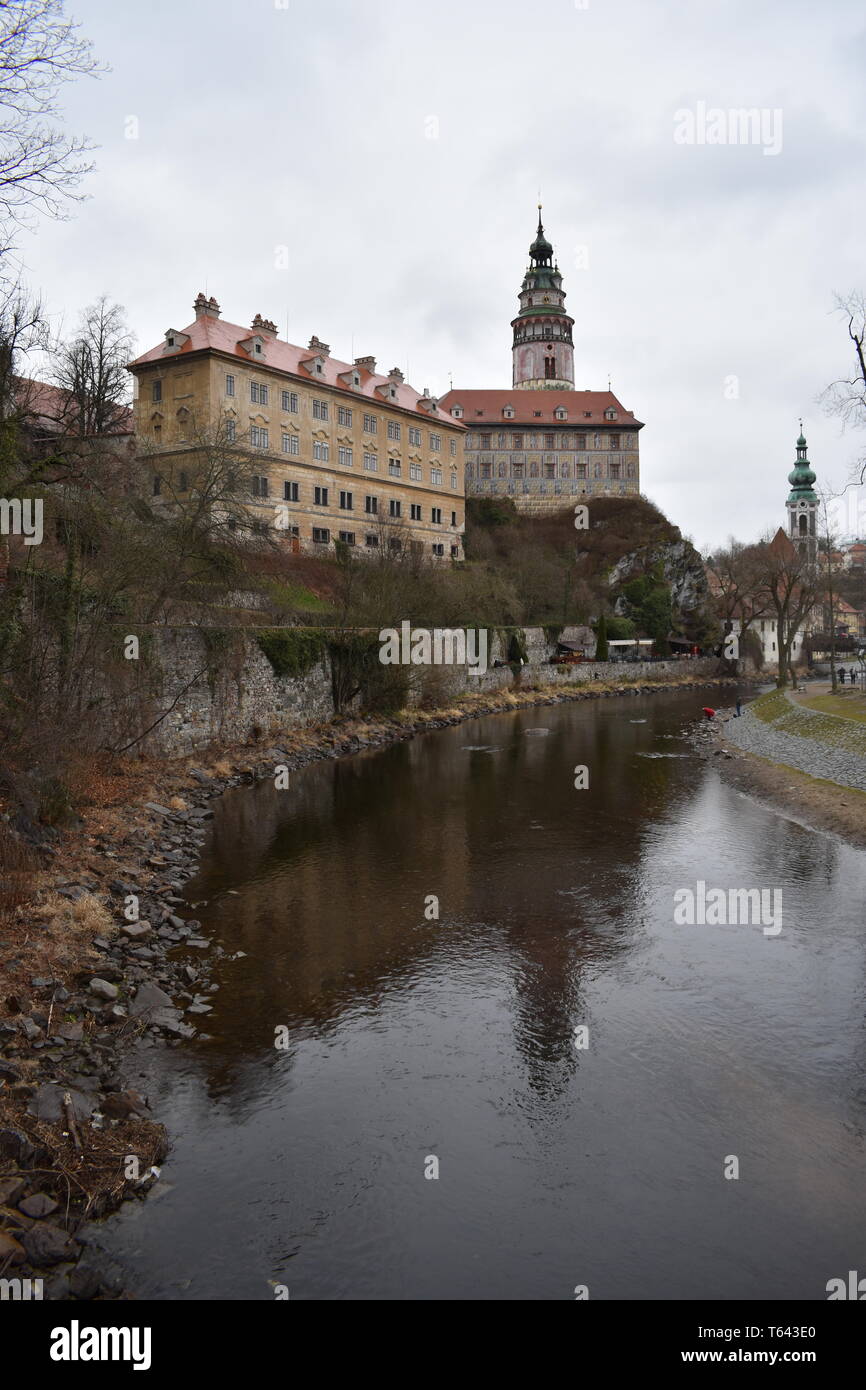 Kresty Krumlov República Checa el 18 de marzo de 2017 10 Mejores Rep Checa viajes Top 10 viajes más Rep Checa hermosos paisajes Historia Viajes Europa Foto de stock