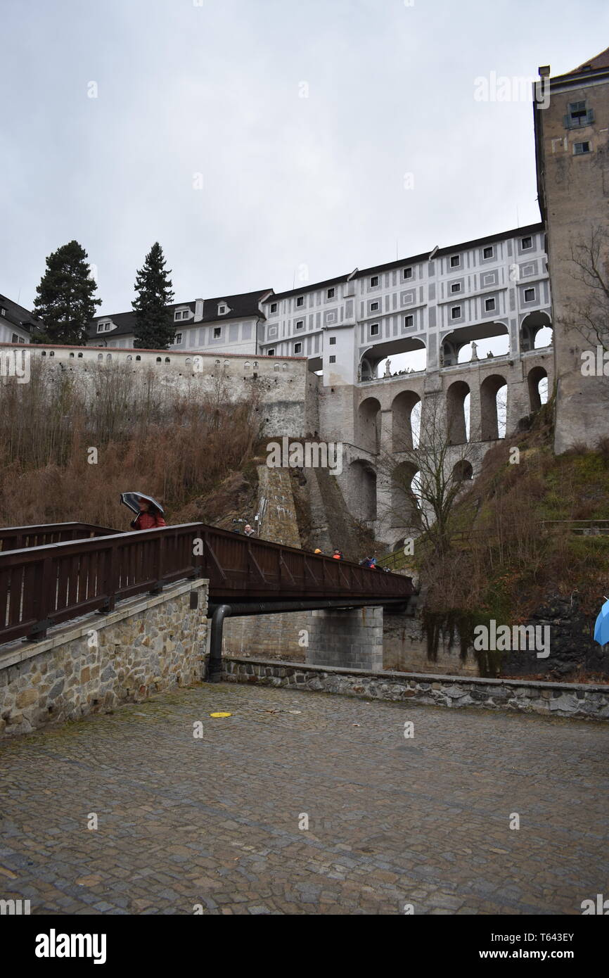 Kresty Krumlov República Checa el 18 de marzo de 2017 10 Mejores Rep Checa viajes Top 10 viajes más Rep Checa hermosos paisajes Historia Viajes Europa Foto de stock