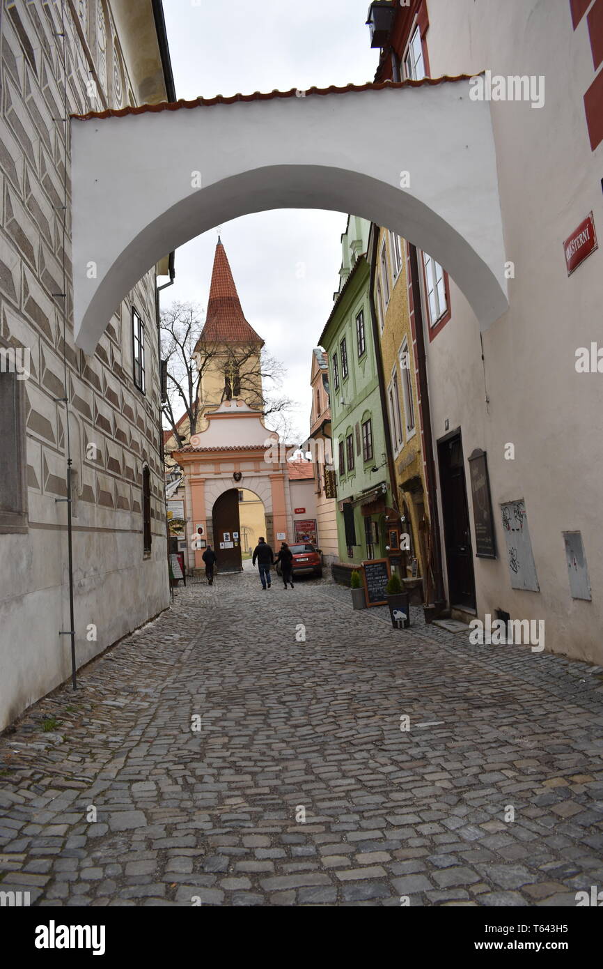 Kresty Krumlov República Checa el 18 de marzo de 2017 10 Mejores Rep Checa viajes Top 10 viajes más Rep Checa hermosos paisajes Historia Viajes Europa Foto de stock