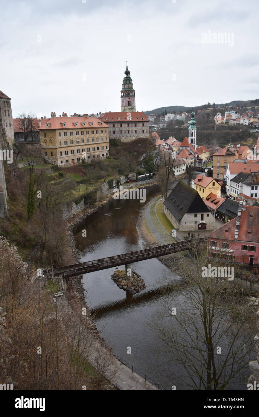 Kresty Krumlov República Checa el 18 de marzo de 2017 10 Mejores Rep Checa viajes Top 10 viajes más Rep Checa hermosos paisajes Historia Viajes Europa Foto de stock