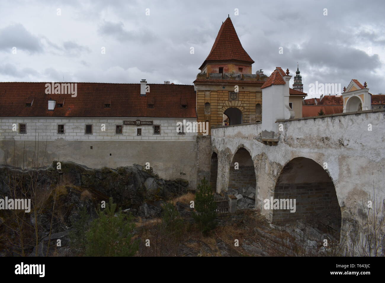 Kresty Krumlov República Checa el 18 de marzo de 2017 10 Mejores Rep Checa viajes Top 10 viajes más Rep Checa hermosos paisajes Historia Viajes Europa Foto de stock