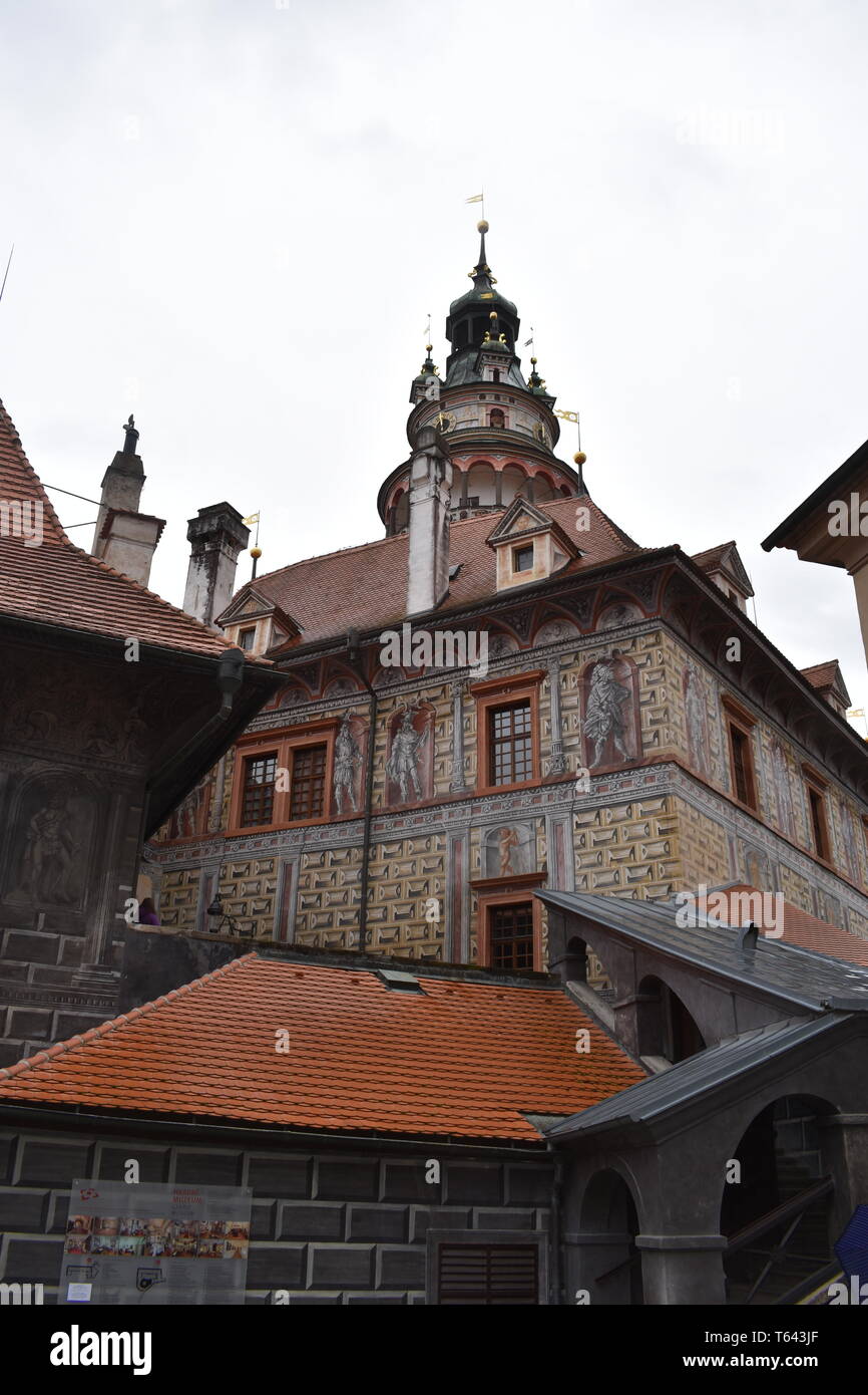 Kresty Krumlov República Checa el 18 de marzo de 2017 10 Mejores Rep Checa viajes Top 10 viajes más Rep Checa hermosos paisajes Historia Viajes Europa Foto de stock