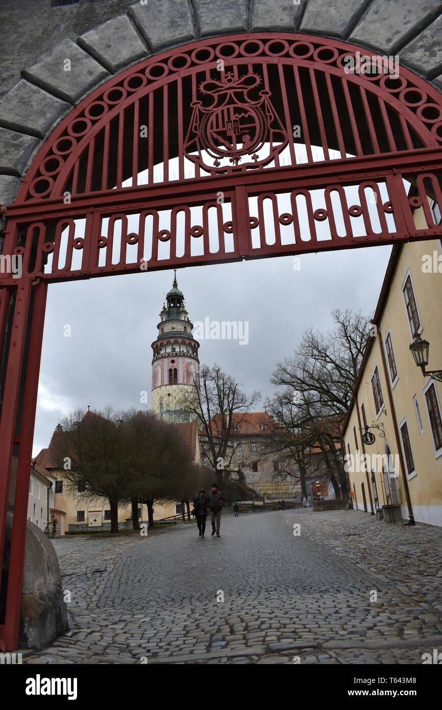 Kresty Krumlov República Checa el 18 de marzo de 2017 10 Mejores Rep Checa viajes Top 10 viajes más Rep Checa hermosos paisajes Historia Viajes Europa Foto de stock