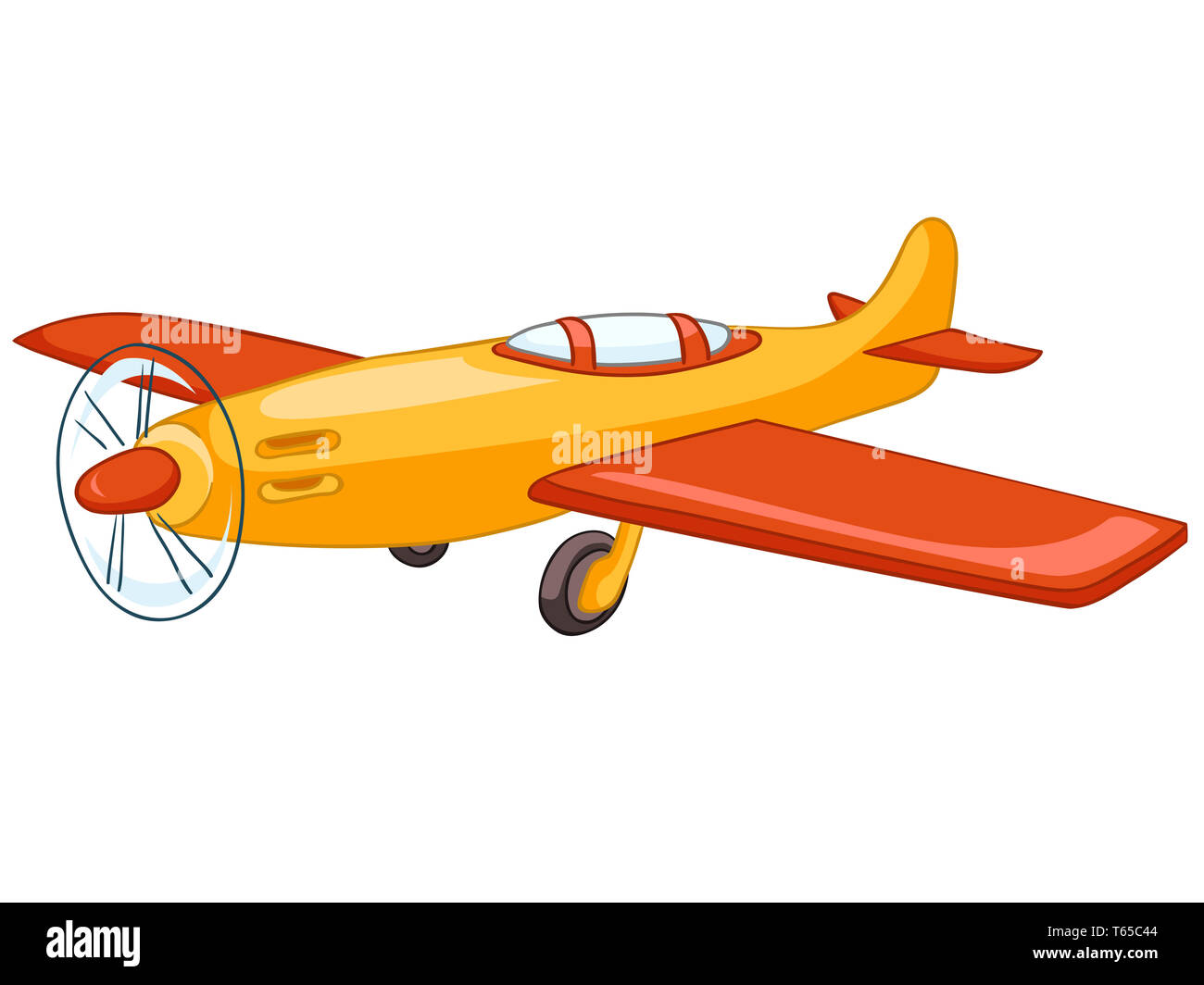 Avión de dibujos animados Fotografía de stock - Alamy