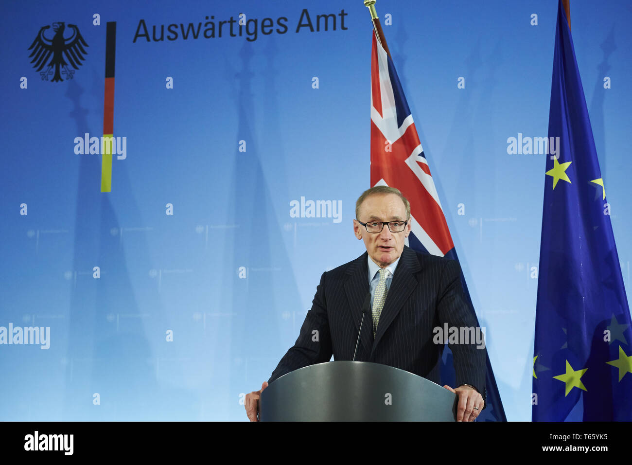 Bob Carr, Ministro australiano de Asuntos Exteriores Foto de stock