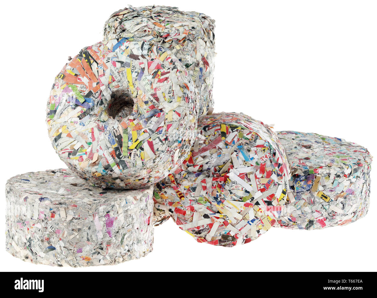 Recorte de briquetas de papel Fotografía de stock - Alamy