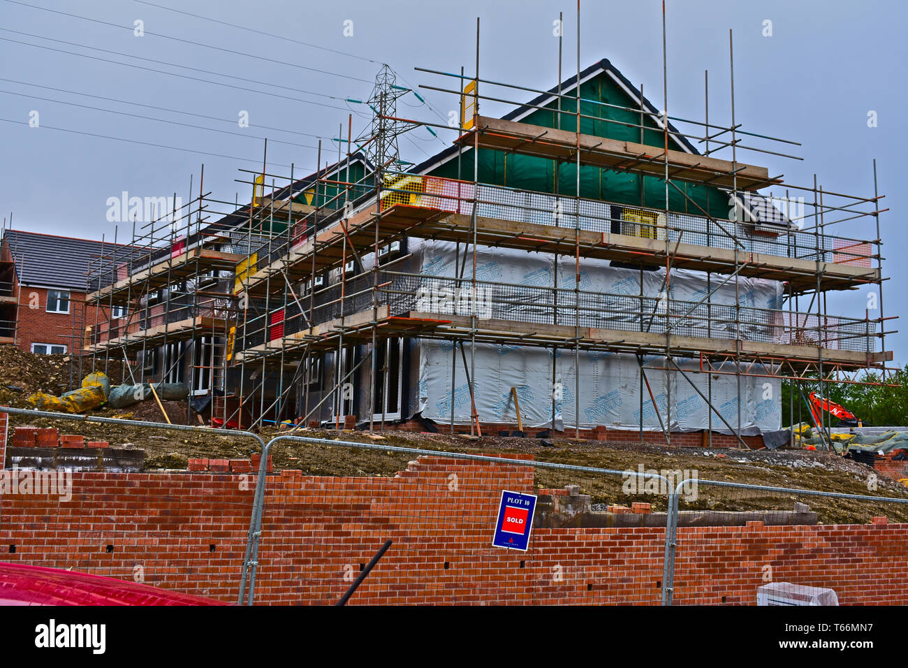 Edificio nuevo sitio en las afueras de Bridgend.conocida como Glen