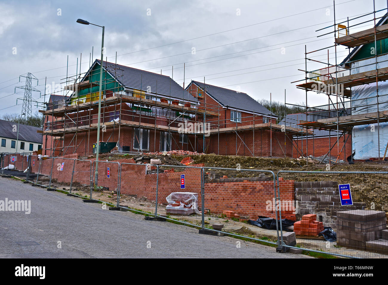 Edificio nuevo sitio en las afueras de Bridgend.conocida como Glen