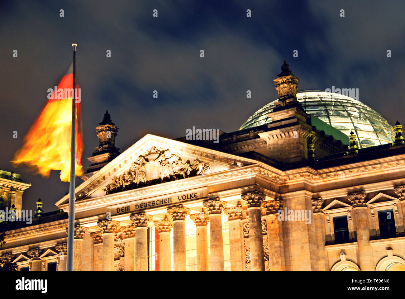 El edificio del Reichstag en Berlín, Alemania Foto de stock