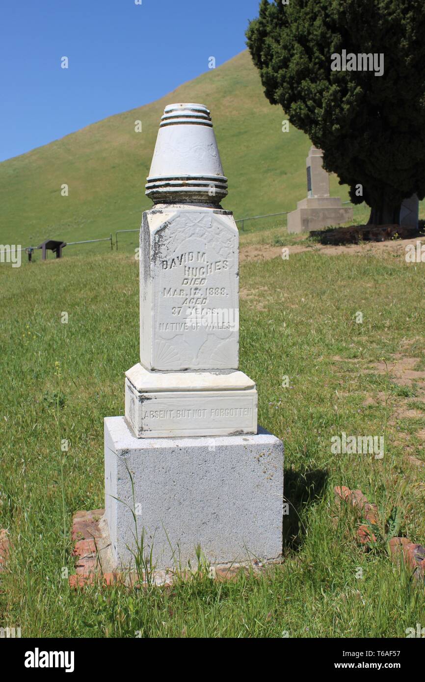 Rose Hill Cemetery, Black Diamond Mines preservar Regional, Antioquía, California Foto de stock