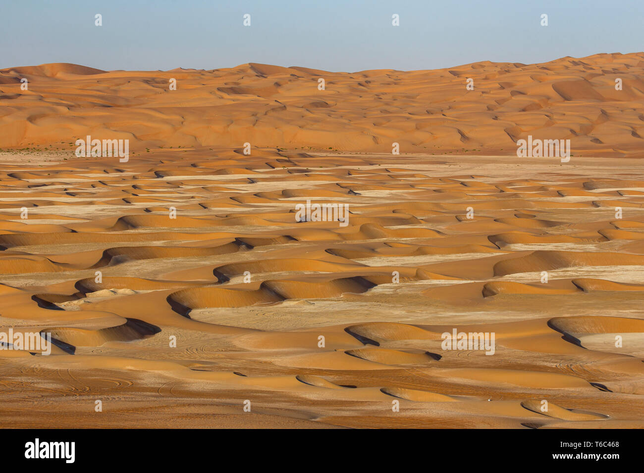 Emiratos Árabes Unidos, Abu Dhabi, Provincia Liwa Oasis, Rub Al Khali desierto (Cuarto Vacío) Foto de stock
