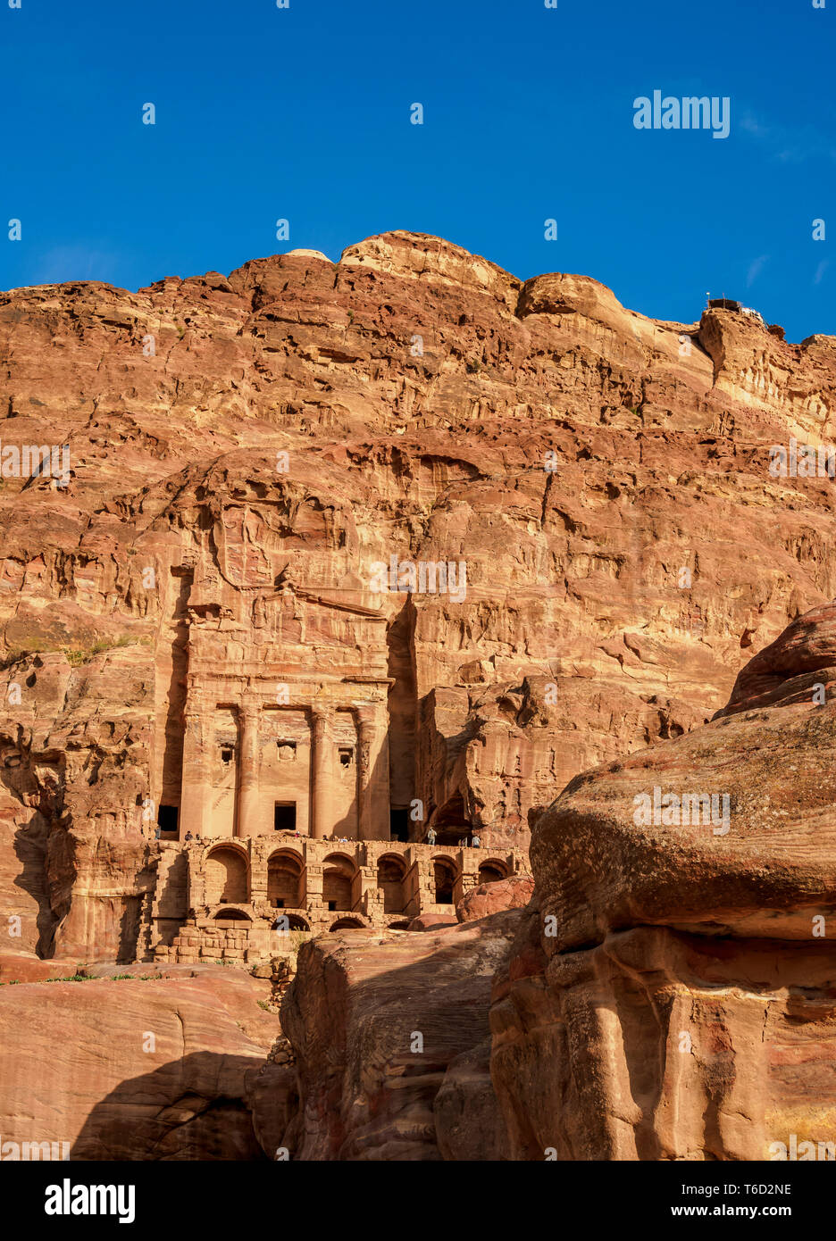El URN tumba, Petra, la Gobernación de Ma'an, Jordania Foto de stock