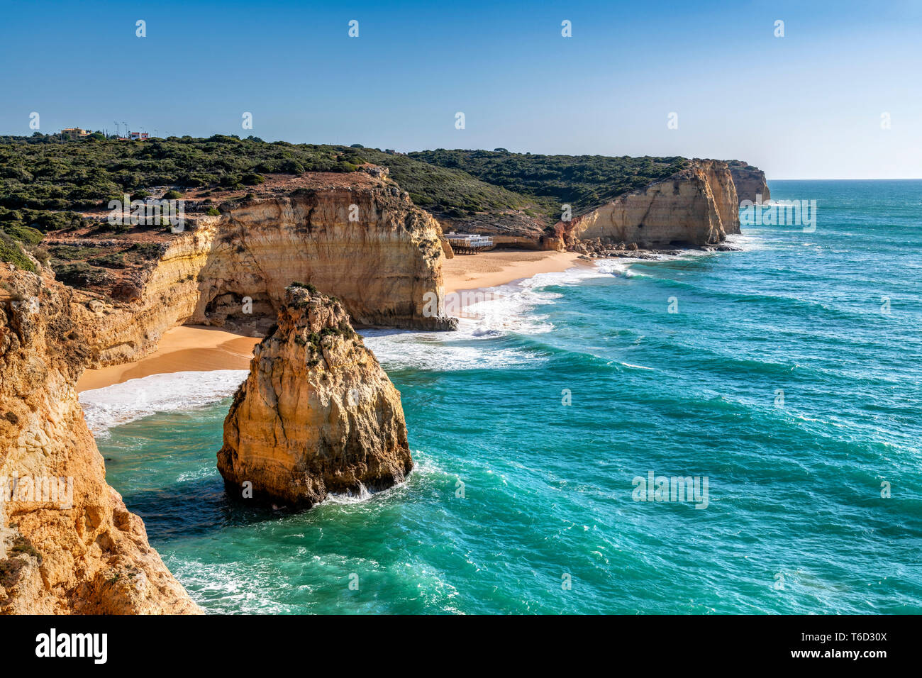 Praia do Torrado, Portimão, Algarve, Portugal Foto de stock
