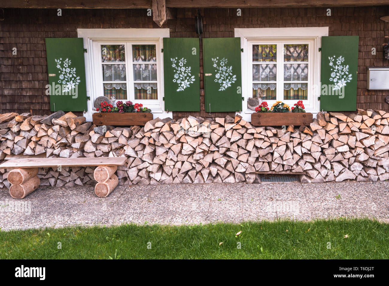 Countryhouse estilo de la Selva Negra, aldea Menzenschwand, Alta Selva Negra, Alemania, municipio San Blasien, distrito de Waldshut Foto de stock