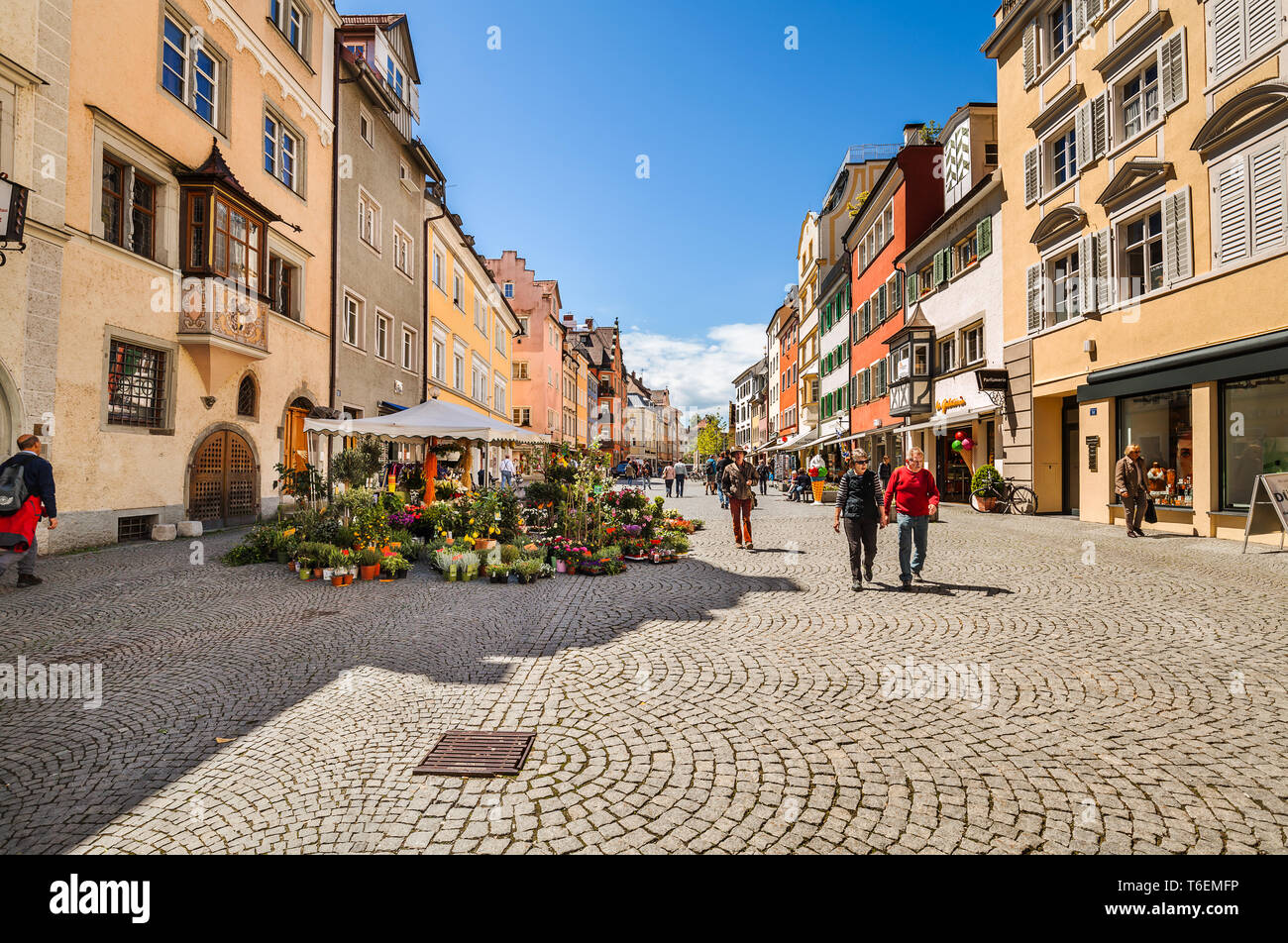 Casco Historico De La Ciudad De Lindau En El Lago Constanza Alemania Fotografia De Stock Alamy