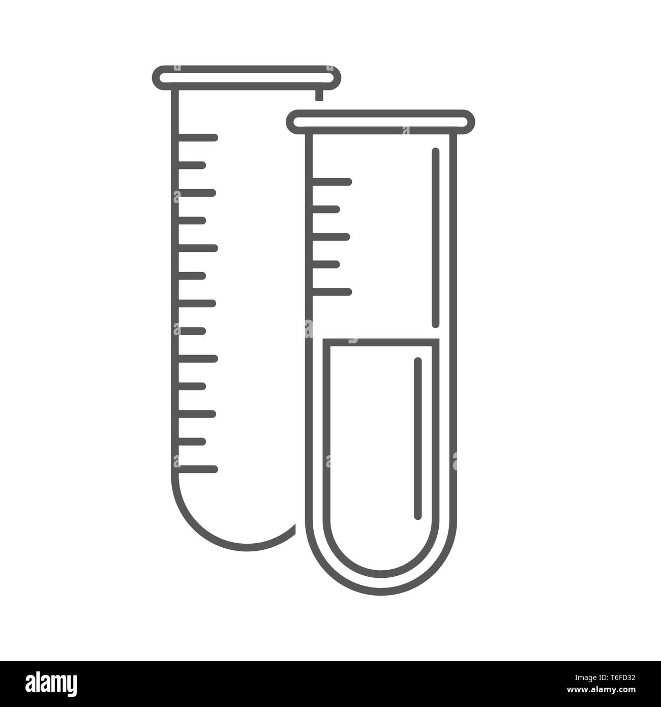 Icono de química testtubes Foto de stock