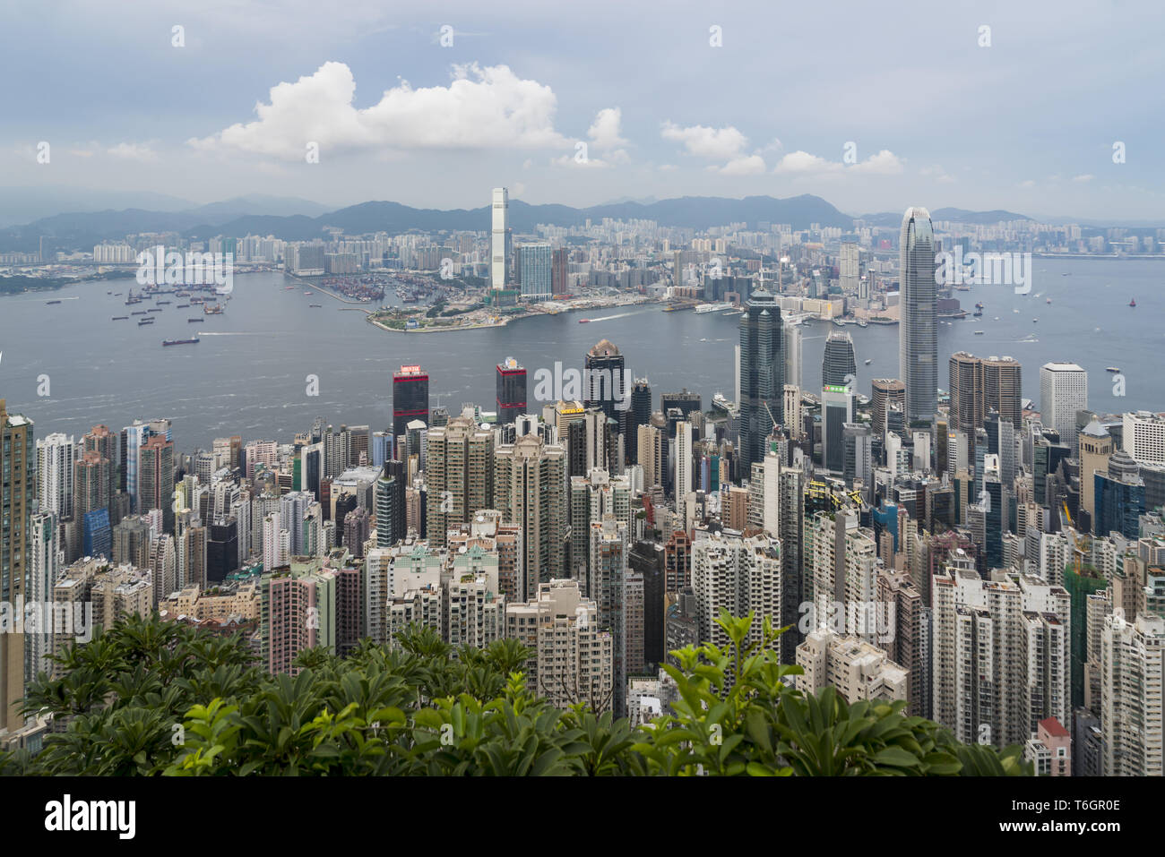 Perfil de Hong Kong Foto de stock