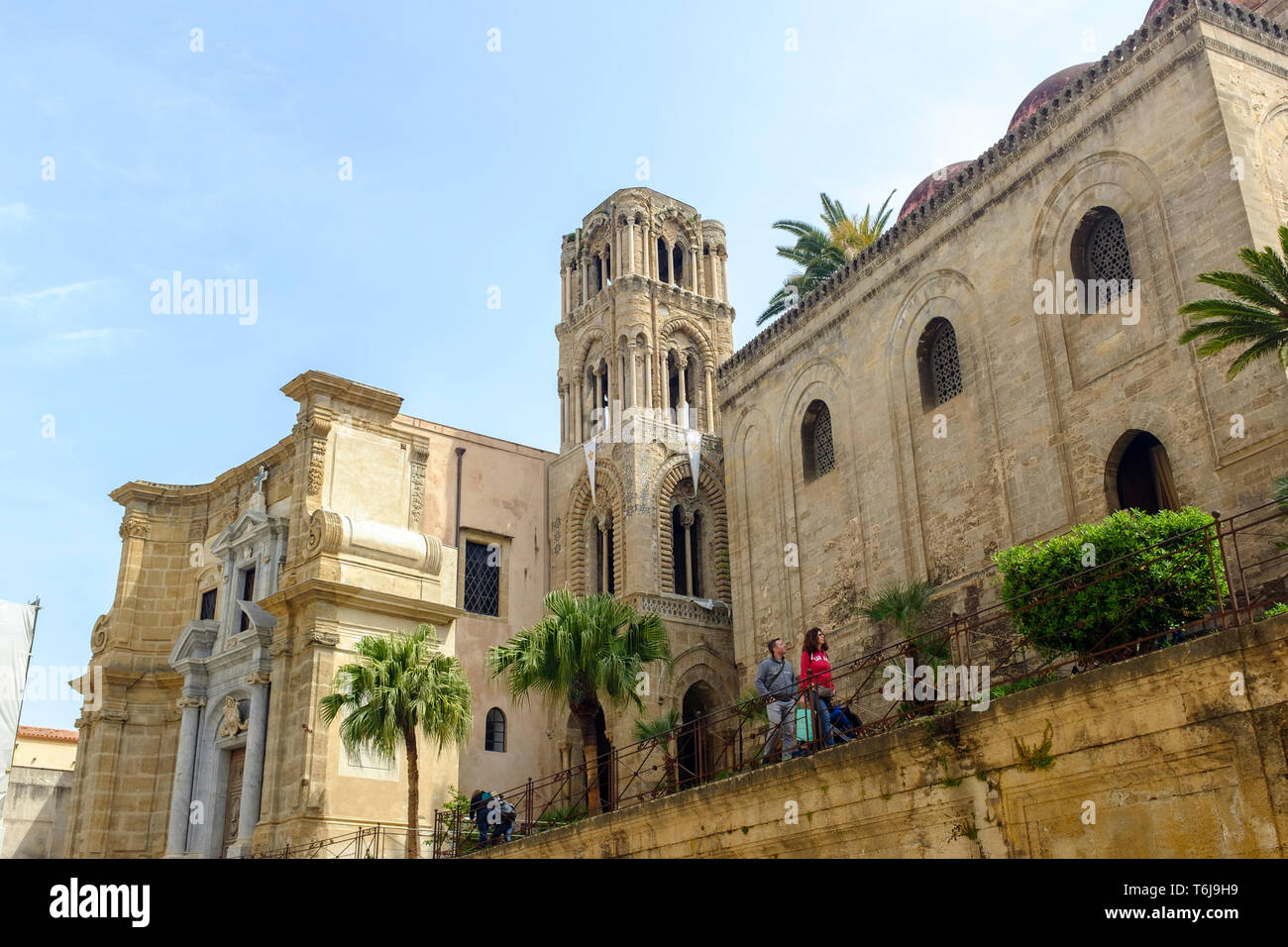 Santa Maria dell Ammiraglio, Piazza Bellini, Palermo, Sicilia, Italia Foto de stock