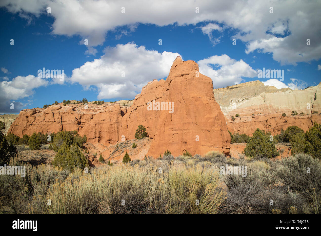 Las crestas de las Montañas en Kodachrome Basin State Park, Utah Foto de stock