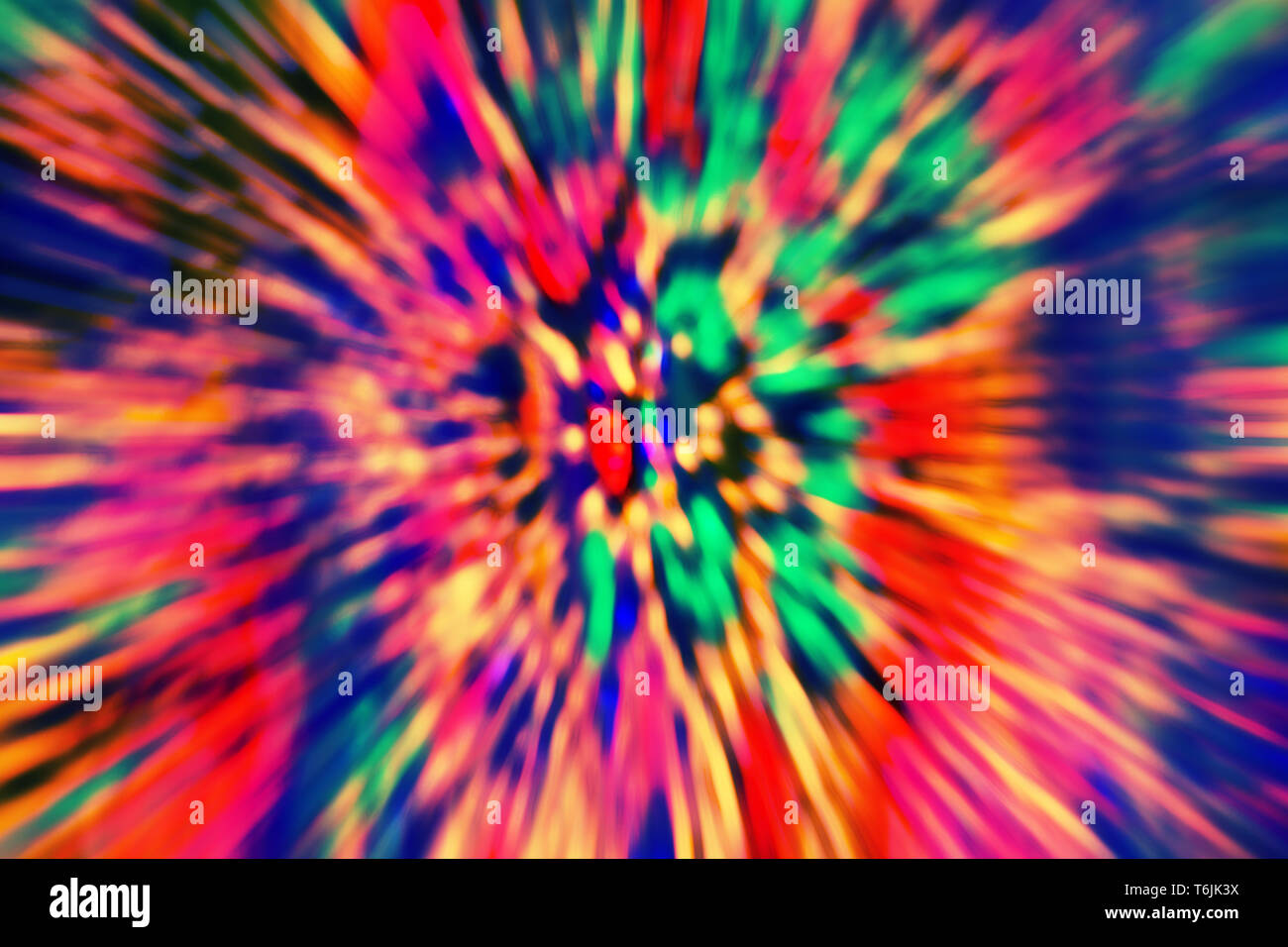 Imagen de fondo abstracto multicolor psicodélico de desenfoque de movimiento. Foto de stock