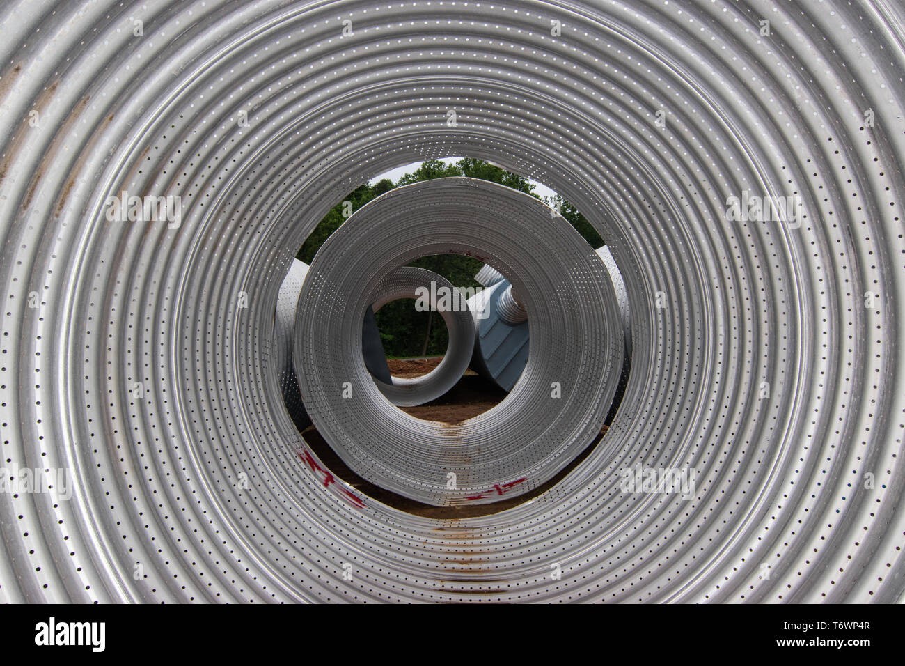 Acero Aluminizado en sitio en construcción Fotografía de stock - Alamy