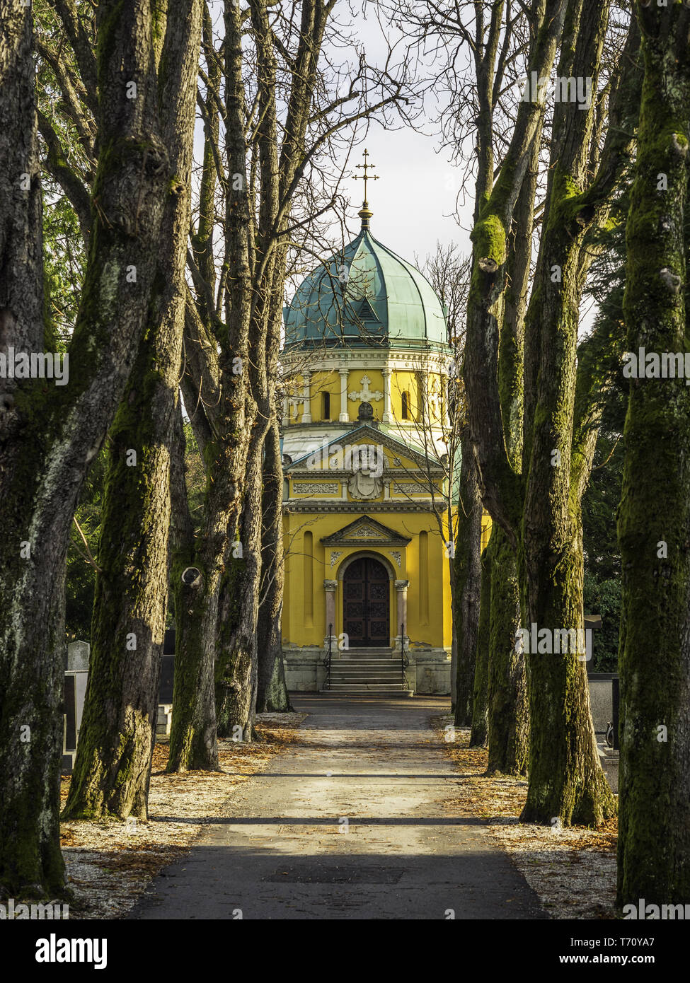 Cementerio mirogoj de Zagreb Foto de stock