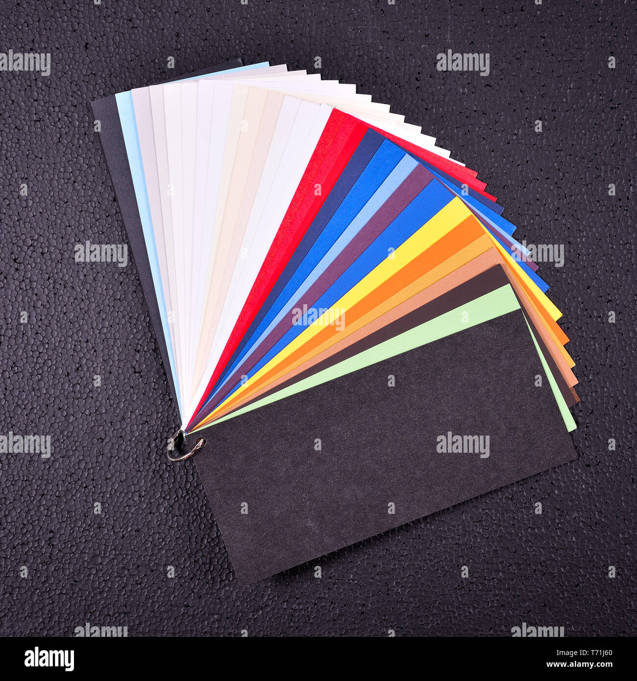 Los patrones de color de papel. Foto de stock