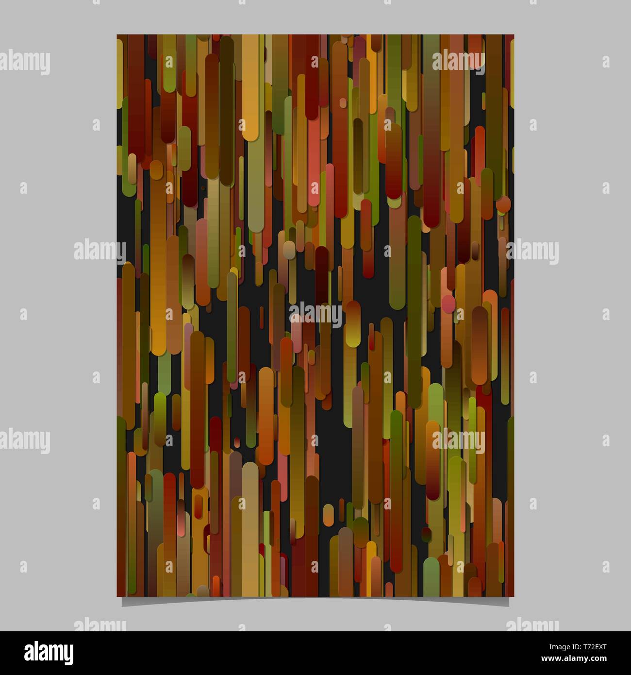 Patrón de rayas multicolor de gradiente vertical de la página Plantilla de fondo Ilustración del Vector