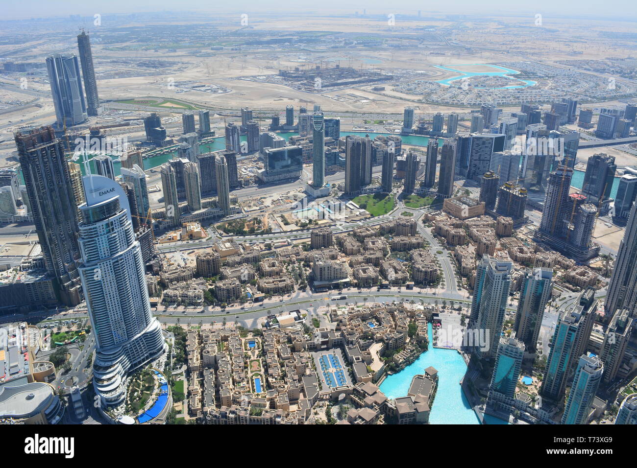 En la parte superior - Burj Khalifa Foto de stock