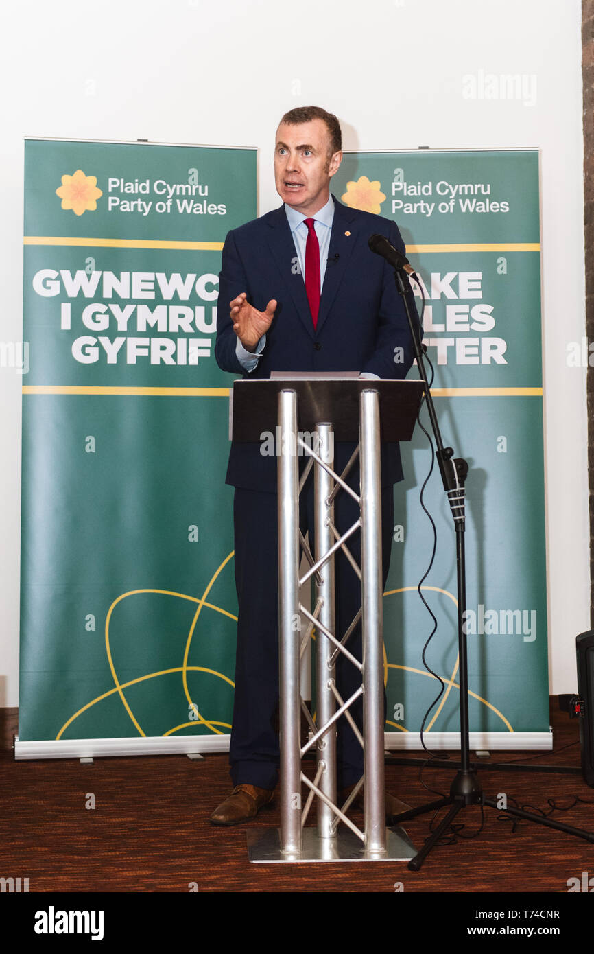 El Plaid Cymru líder Adam Price Foto de stock