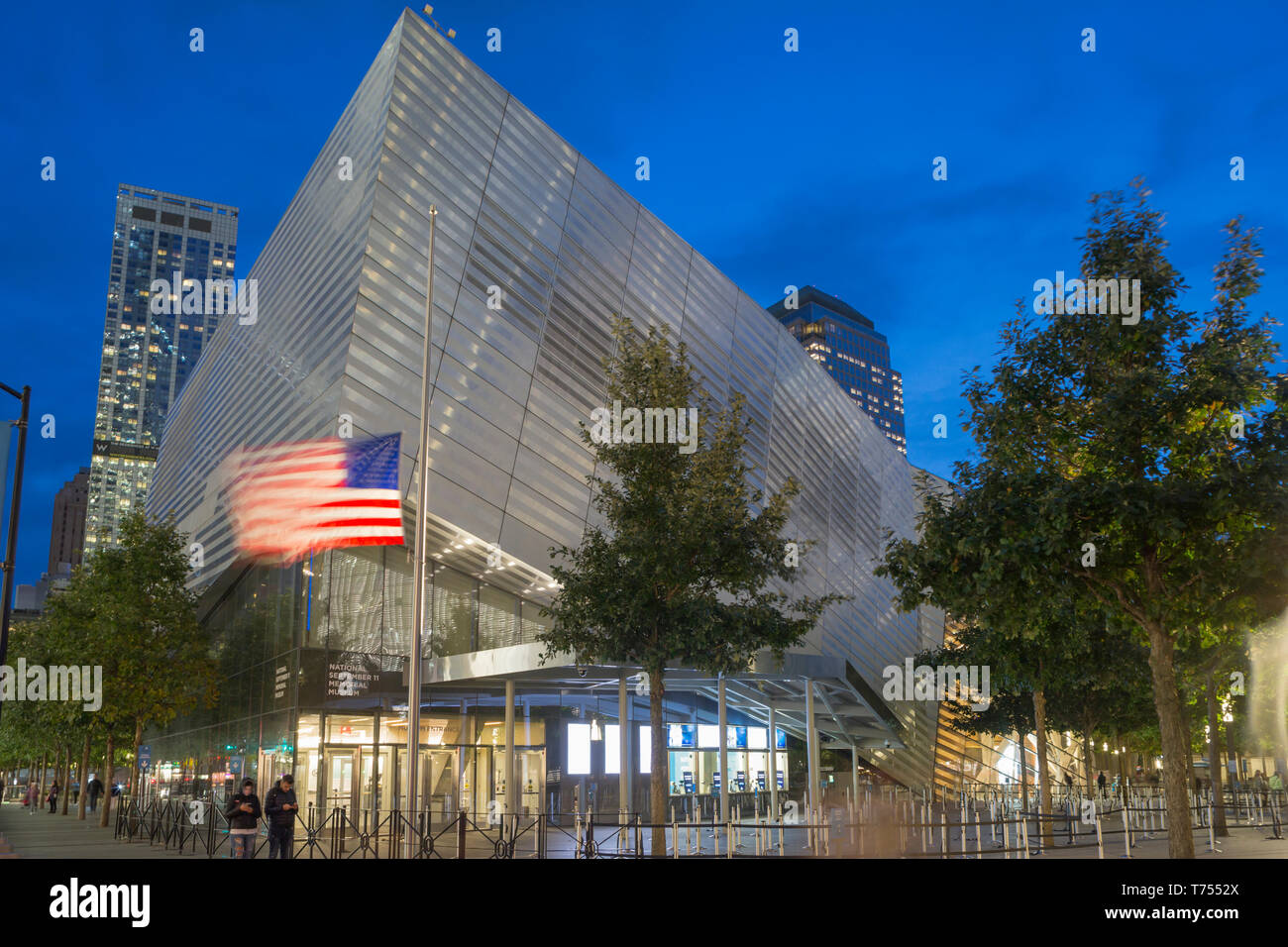 Pabellón de entrada Nacional Museo Memorial del 11 de septiembre (©Davis Brody Bond 2018 ) en el centro de Manhattan, Nueva York, EE.UU. Foto de stock