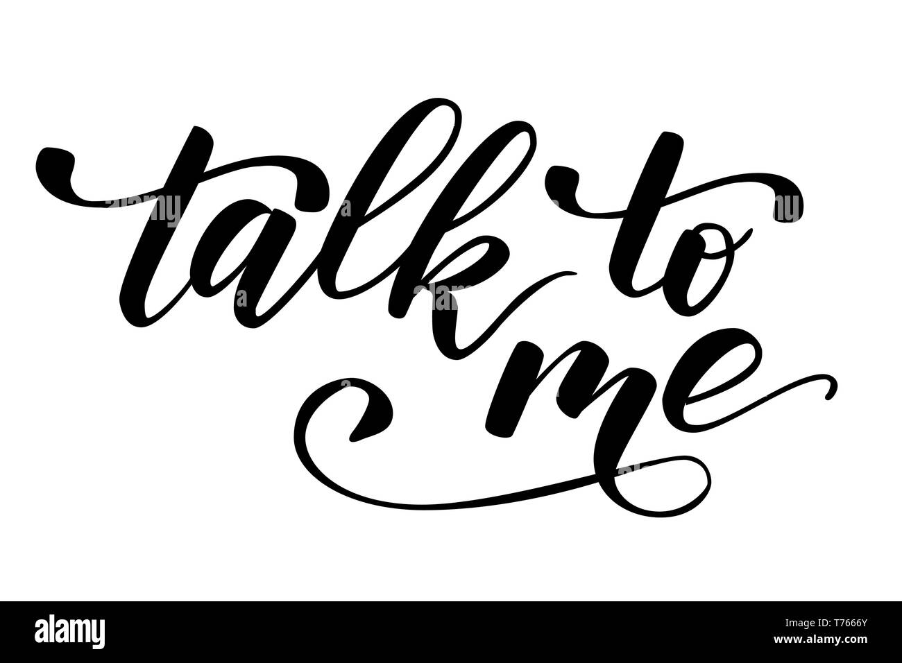 Citar hablar conmigo Imagen Vector de stock Alamy